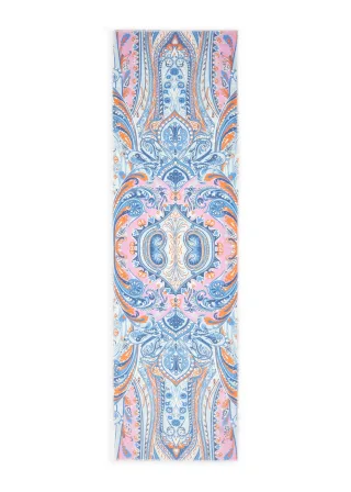 Schal aus Baumwolle mit Paisley-Muster blau - Gr. - one size