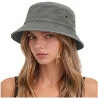 Zaewry Fischerhut Vintage Baumwoll-Anglerhut,Sommer Cap,Sommer Bucket Hat, Unisex faltbarer Anglerhut für Herren, Strand und Outdoor,mit UV-Schutz