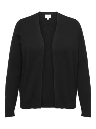 ONLY CARMAKOMA - CARPRINCESS LS SHORT CARDI NOOS Black - Gr. - 44