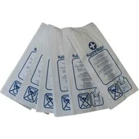 Poller GmbH Vogtland Hygienebeutelspender Hygienebeutel Papier, weiß, 6-sprachige Aufschrift, (200-tlg)