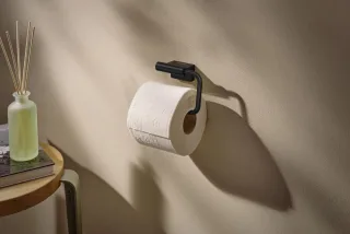 Hansgrohe Papierrollenhalter AddStoris S ohne Deckel Mattschwarz,41788670 41788670
