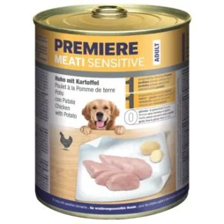 PREMIERE Meati Sensitive Nassfutter Hund, Adult, Huhn und Kartoffel 12x800 g
