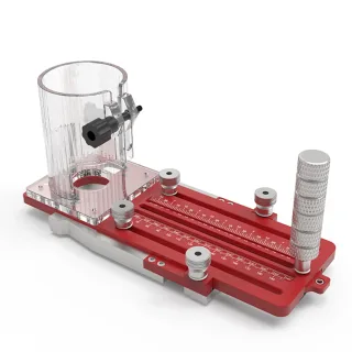 ENJOYWOOD Multifunctional Router Mortise Jig, Door Hinge Template, Guide Rail Adapter, Circular Slotting, for Wood Trimm