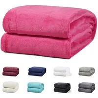 Wohndecke Luxury Kuscheldecke, 150x200 cm, 220x240 cm, 230x270 cm, Buymax, super weiche Fleece-Tagesdecke, Sofadecke