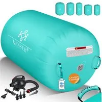 KESSER Gymnastikmatte, Aufblasbare Air Roll Airtrack, Gymnastik-Rolle inkl. Tragetasche