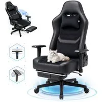 HOMALL Gaming-Stuhl Gaming Stuhl 165° Neigung,breiter Sitzpolster,kratzfester Samt