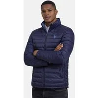 U.S. Polo Assn. Steppjacke USPhenixx - leicht Herren Übergangsjacke mit Reißverschluss Leichte Steppjacke mit hohem Kragen und Taschen