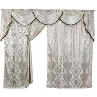 Gardinen by Justyna Verdunkelungsvorhang Barock Gardine Gold (1 St), Kräuselband, blickdicht, Polyester, Verdunkelung,Verdunkelt,Orientalisch,Barock styl,Perde,Jacquard