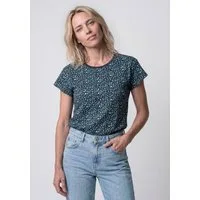 Alife & Kickin Rundhalsshirt FelinaAK B modisches Basic-Shirt mit Rundhals-Ausschnitt, rundem Saum und allover