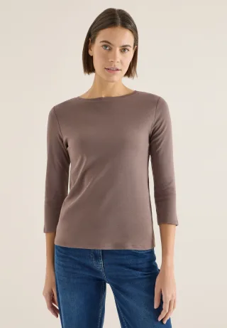 Cecil 3/4-Arm-Shirt aus reiner Baumwolle