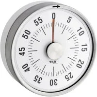 TFA Dostmann Eieruhr TFA Dostmann Puck Timer Weiß analog