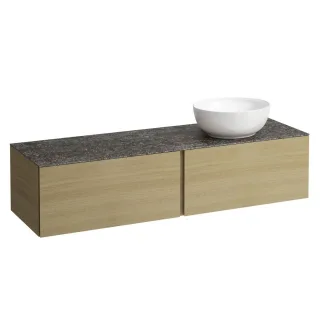 LAUFEN Waschtischunterschrank und Waschtischplatte ALESSI 500x1600x370 H4323530972501