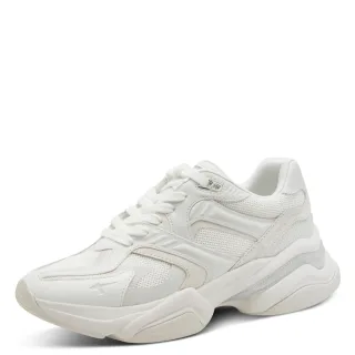 Tamaris - Da.-Schnürer white uni - Gr. - 39