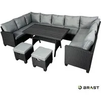 BRAST Gartenlounge-Set Family, bis zu 11 Personen viele Farben, inkl. extra Dicke Kissen, TÜV geprüft Outdoor Loungemöbel
