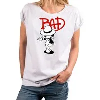 MAKAYA T-Shirt Damen Hundemotiv Bad Dog Lustige Sommer Tops Tunika Frauen (Oversize, Große Größen) mit Druck