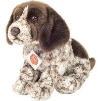 Teddy Hermann® Kuscheltier Deutscher Drahthaar Welpe 30 cm, zum Teil aus recyceltem Material