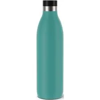 Emsa Isolierflasche Trinkflasche Bludrop, 1 Liter, auslaufsicher, 360°-rundum-Trinköffnung, 40 h kalt, 20 h warm