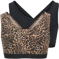 KIDS ONLY Set: Bustier KOGLOLA 2-P LOGO LEO (Spar-Set, 2-tlg., Doppelpack) Markenlogobünchen