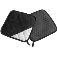 Lurch Topflappen Silikon & Textil schwarz 2er Set