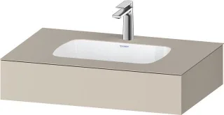 Duravit Qatego Einbauwaschtisch mit Konsole Taupe Supermatt 800x550x170 mm - QA4690083830000 QA4690083830000