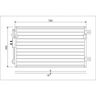 Valeo Klimakondensator Chrysler Voyager 4 2.8 150 PS