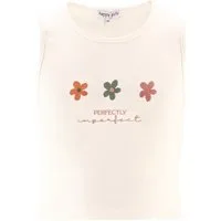 happy girls Ripptanktop Ripptop Stickerei Blumen (1-tlg) edles geripptes Material