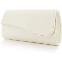 White Lady Clutch Julia Satin Clutch