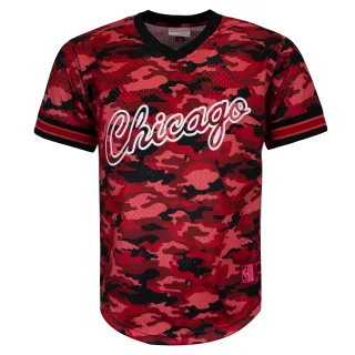 Mitchell & Ness Camo Mesh Team Farbe Chicago Bulls Mens T-Shirt