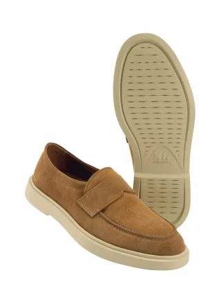 Mey & Edlich Herren Läuft-entspannt-Loafer Beige Kalbleder
