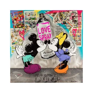 Michel Friess Pop Art "Lovespray" 2018 handsigniert