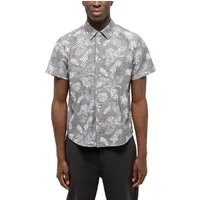 MUSTANG Kurzarmhemd Herren Style Chris Chambray AOP