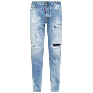 Dsquared2 Skater Jeans Im Destroyed-look, Denimblau