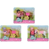 Simba Dickie Minipuppe Pony und Puppe Evis Pony
