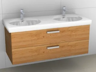 Artiqua 413 Waschtischunterschrank für Preciosa 133200, 133220 Castello Eiche quer NB, 413-WU2L-K47- 413-WU2L-K47-7134-426