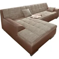 DOMO collection Ecksofa TREVISO viele Bezüge, auch in Cord, L-Form, 267x178 cm, mit Bettfunktion, inkl. Zierkissen, Unser Dauertiefpreis