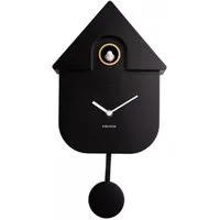 Karlsson Uhr Kuckucksuhr Wall Clock Modern Cuckoo Schwarz (41cm)