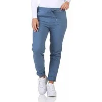 OriginalYou Schlupfhose Damen Freizeithose Winter Cotton mit Stretch bequeme Chino Hose robustes Baumwollgewebe, nur leicht dehnfähig, Gummibund & Kordelzug