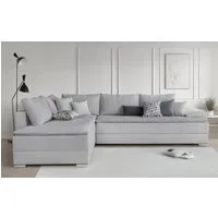 Home affaire Ecksofa Night & Day L-Form, B: 324 cm, Dauer-Schlaffunktion und Armlehne, Schlaffunktion & Bettkasten, Boxspringbett 180x200 cm