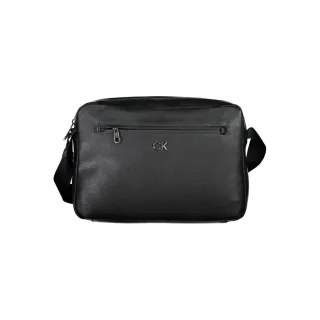 Schwarze Polyester-Handtasche