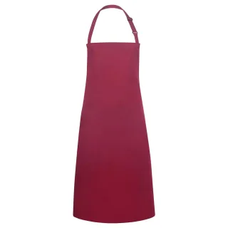 Karlowsky - Latzschürze "Basic" (Bordeaux)