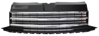 Kühlergrill Sportgrill Grill Schwarz mit CHROM Streifen für VW T6 VI ab 07/2015-