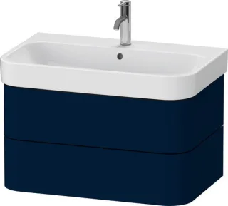 Duravit Happy D.2 Plus Waschtischunterbau wandhängend Nachtblau Seidenmatt 775x490x415 mm - HP438709 HP4387098980000