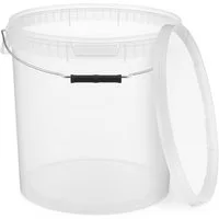 BENBOW Putzeimer Eimer mit Deckel 30 20 10 5 3 1 0,5 L Viele Farben Lebensmittelecht, (1-tlg., PZH-, BRC- und DIN-ISO-zertifiziert), für Lebensmittel, Farben, Chemikalien