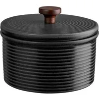ASA SELECTION Vorratsdose kitchen'art Vorratsdose schwarz Ø 13,5 cm, Steingut
