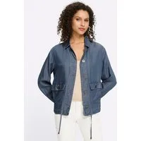 heine Blusenblazer Lyocell-Jacke Langarm