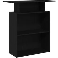 vidaXL Schreibtisch Empfangstresen Schwarz 100 x 40 x 104 cm Holzwerkstoff