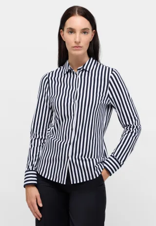 ETERNA - Bluse Jersey Langarm navy - Gr. - 46/Langarm