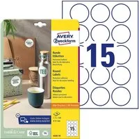 Avery Zweckform Etiketten AVERY Zweckform Kennzeichnungs-Etiketten, Durchmesser: 51 mm