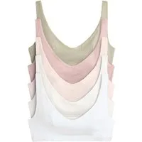 The Set Set: Bralette-BH The Set Kurze Triangel-BHs aus Baumwolle, 5er-Pack (5-tlg)