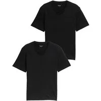 TOM TAILOR T-Shirt (Packung, 2-tlg) mit V-Ausschnitt, Doppelpack